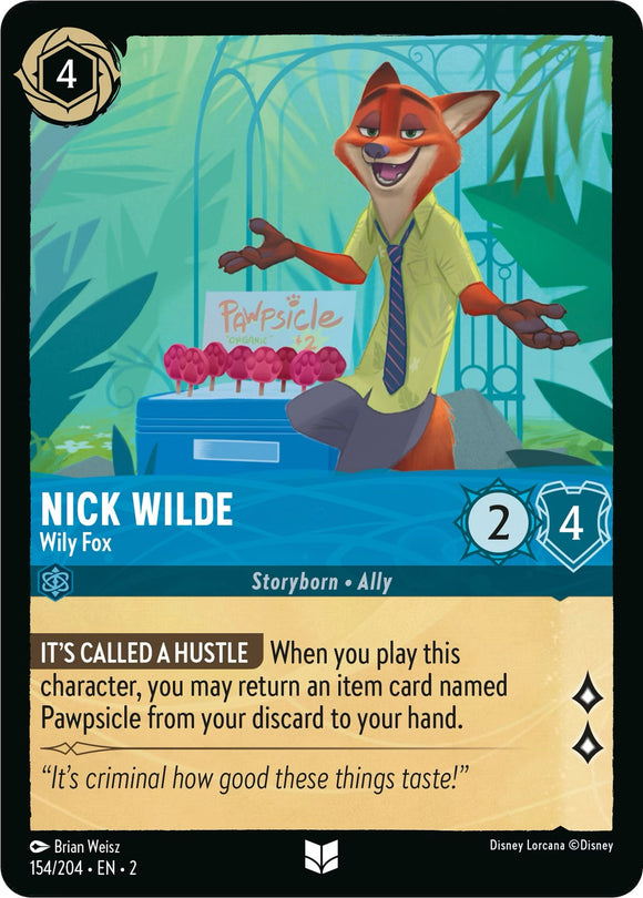 Nick Wilde - Wily Fox 154/204 (Rise of the Floodborn)