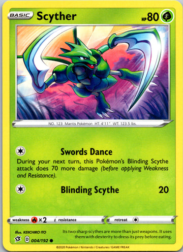 Scyther (004/192) [Sword & Shield: Rebel Clash]