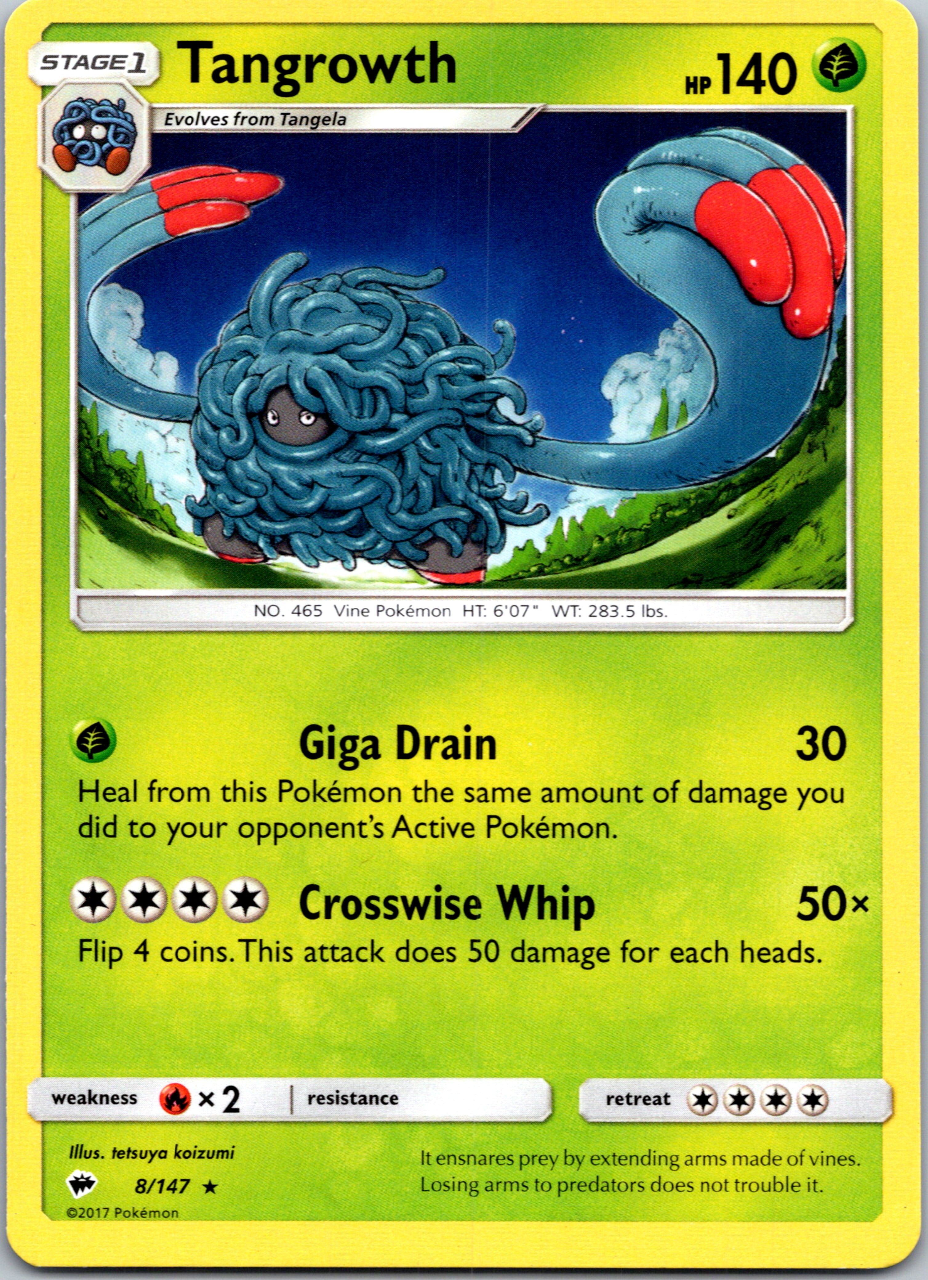 Tangrowth (8/147) [Sun & Moon: Burning Shadows]