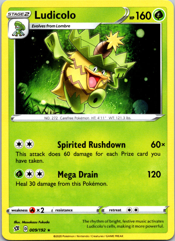 Ludicolo (009/192) [Sword & Shield: Rebel Clash]