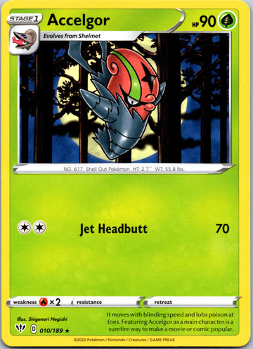 Accelgor (010/189) [SWSH03: Darkness Ablaze]