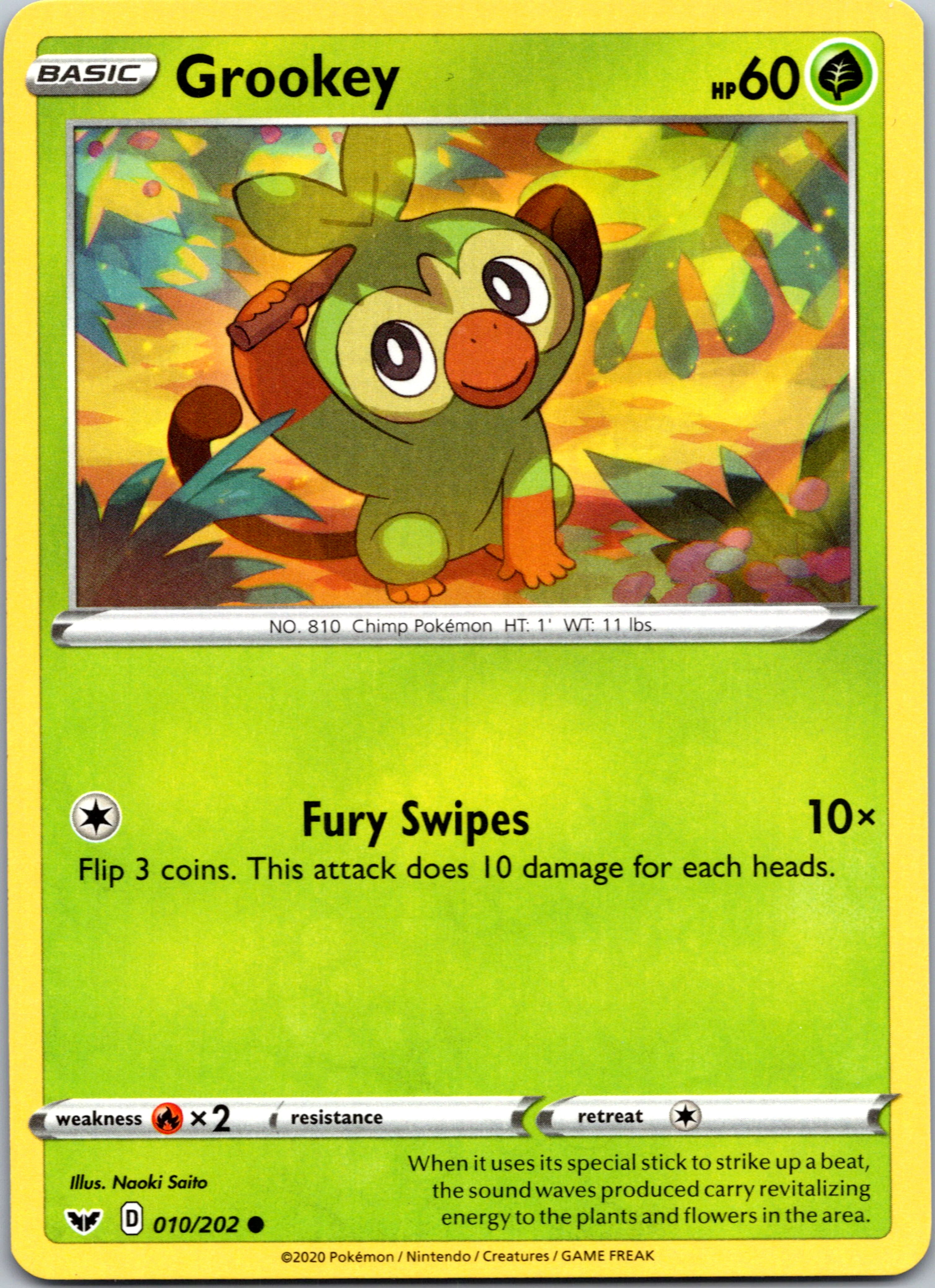 Grookey (010/202) [SWSH01: Sword & Shield Base Set]