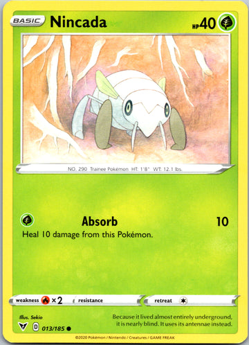 Nincada [013/185] [SWSH04: Vivid Voltage]