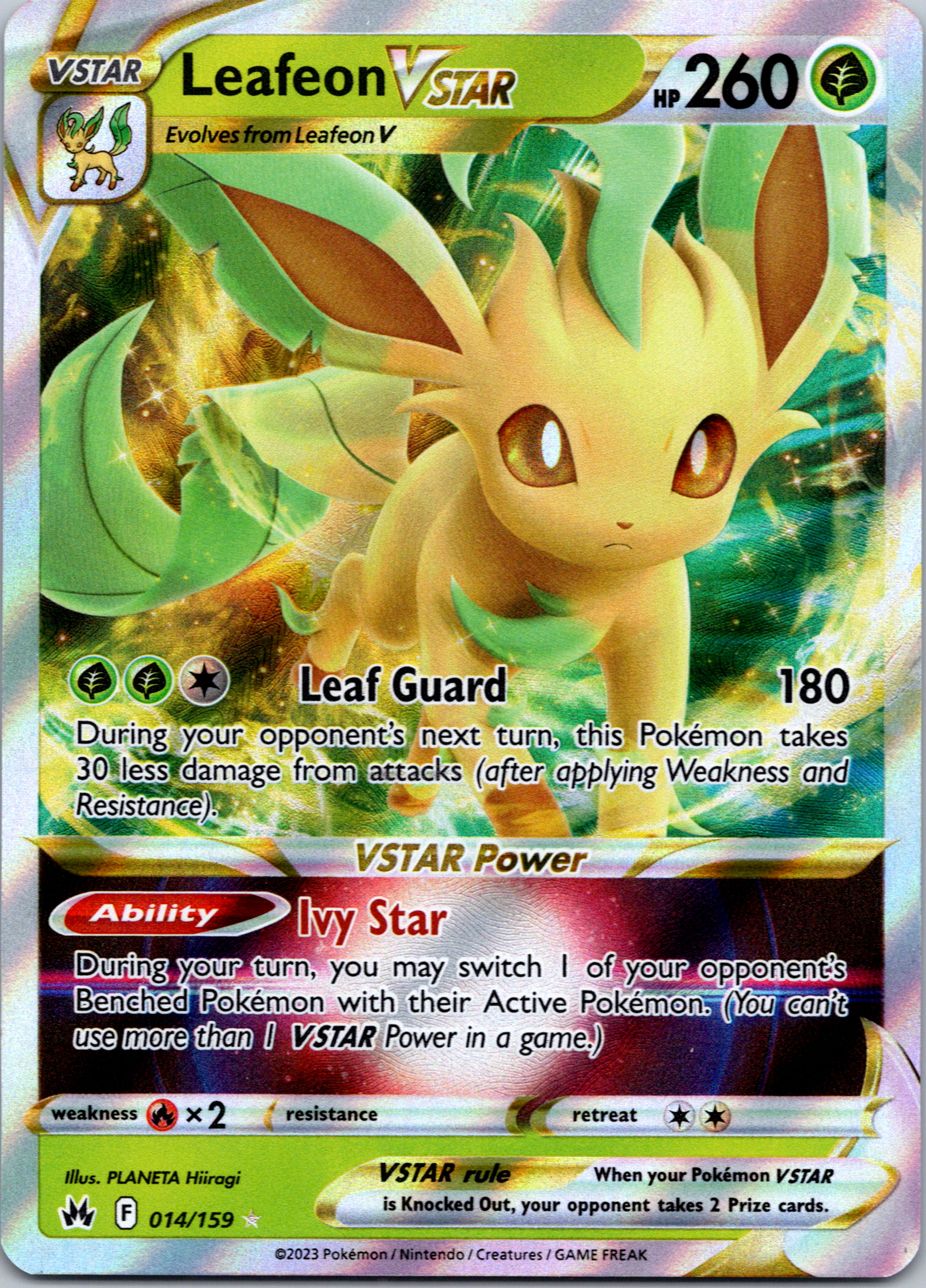 Leafeon VSTAR (014/159) [Sword & Shield: Crown Zenith]