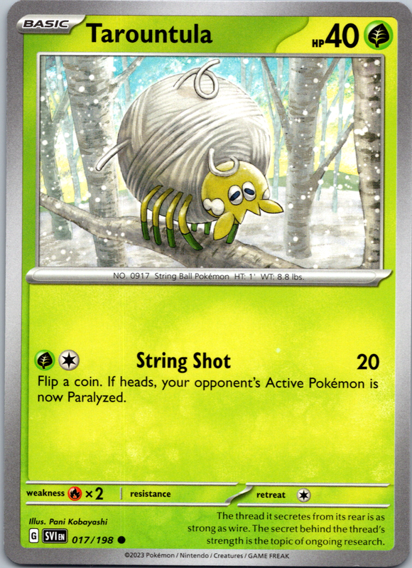 Tarountula - 017/198 [17] - (SV01 Scarlet & Violet Base Set)