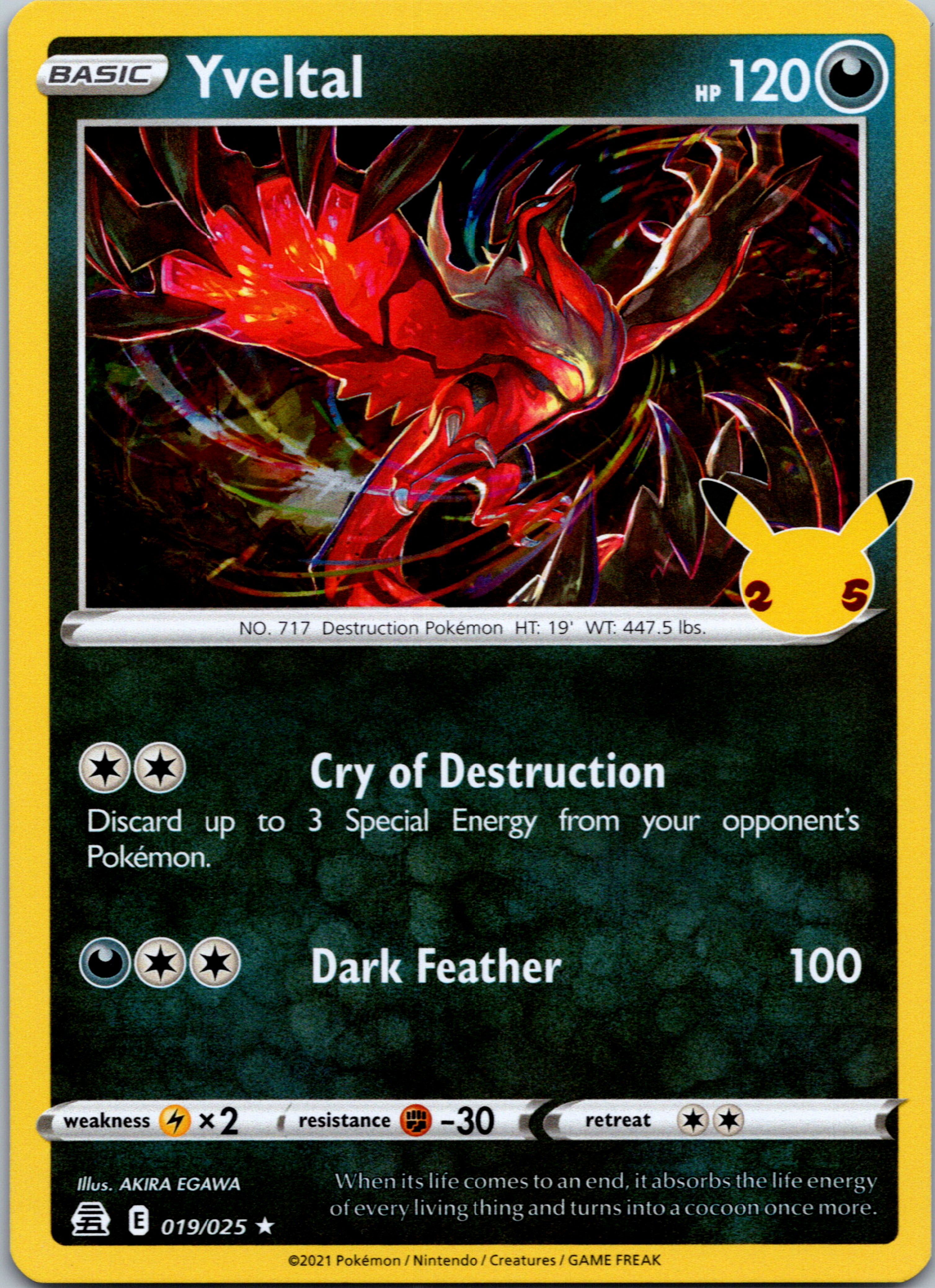 Yveltal (019/025) [Celebrations: 25th Anniversary]