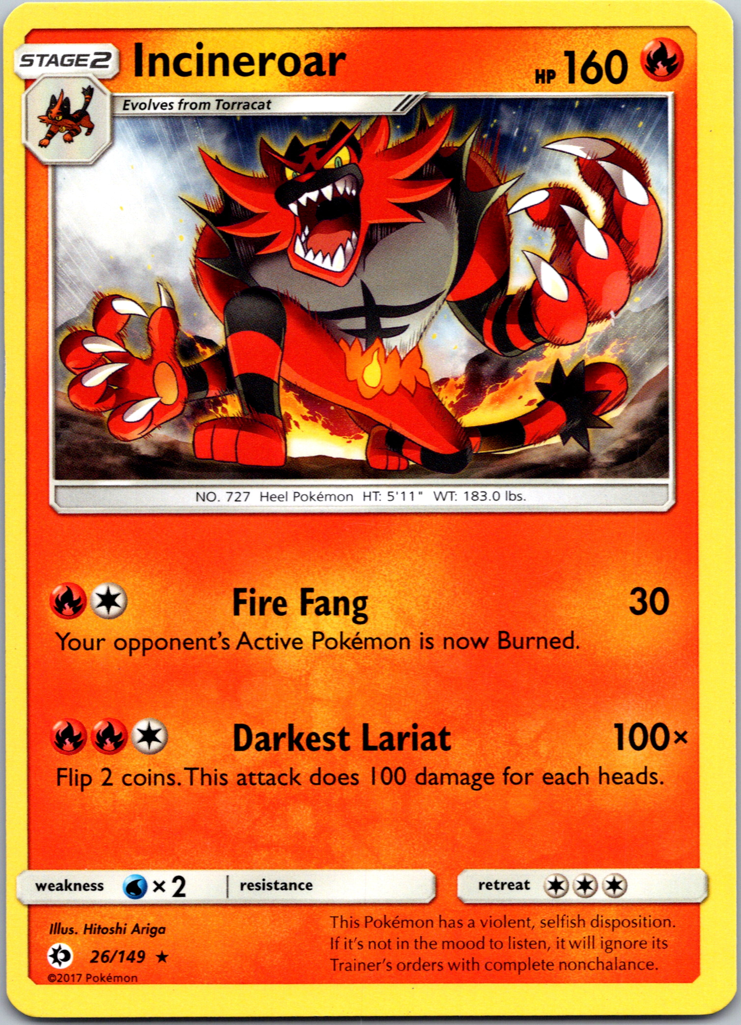 Incineroar (26) [SM Base Set]