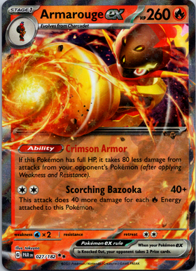 Armarouge ex (027/182) - [Scarlet & Violet: Paradox Rift] Holofoil