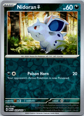 Nidoran F (029/165) [Scarlet & Violet:  151] Reverse Holofoil