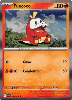 Fuecoco (036/198) (Mirage Holo) [Scarlet & Violet: Base Set]