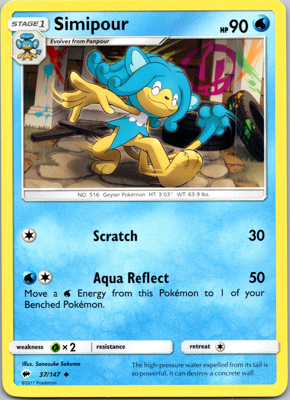 Simipour (037/147) [Sun & Moon: Burning Shadows]