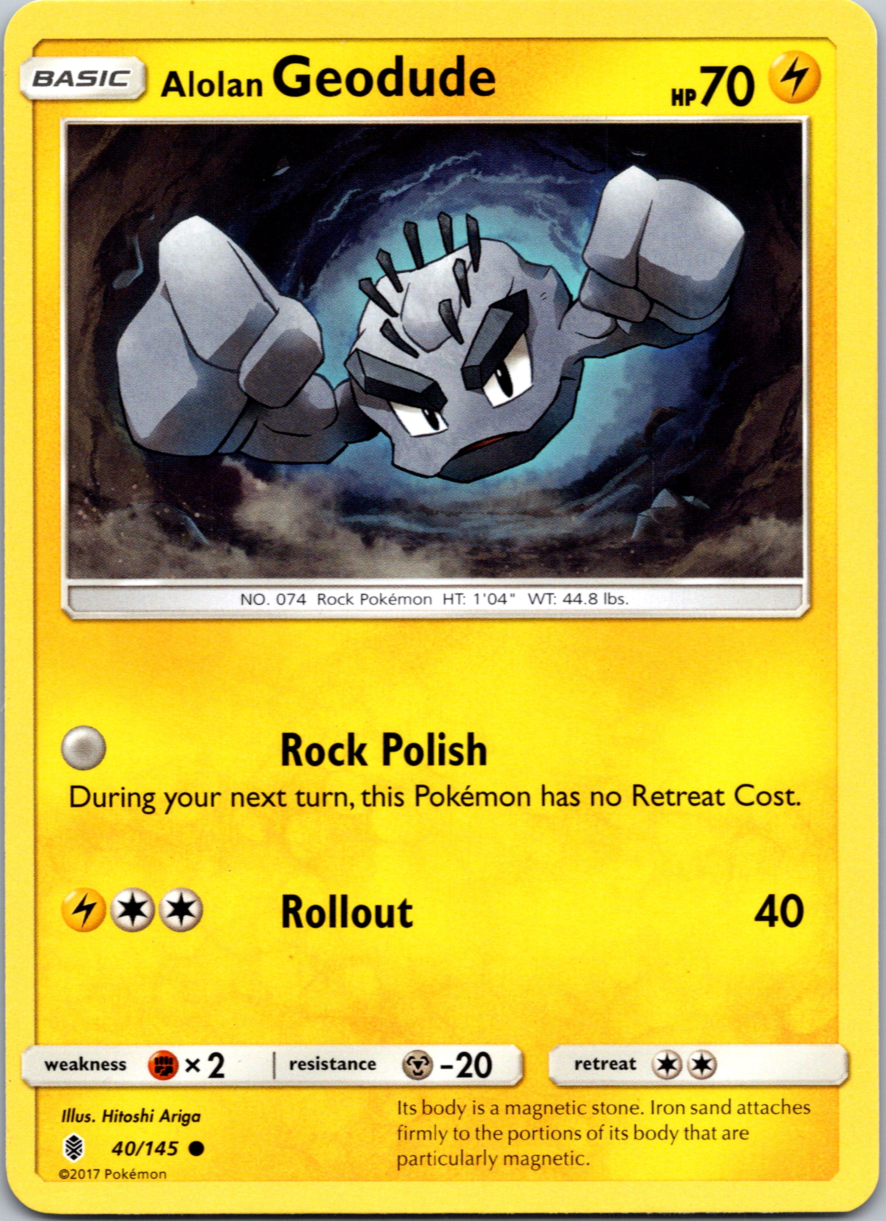 Alolan Geodude (040/145) [Sun & Moon: Guardians Rising]