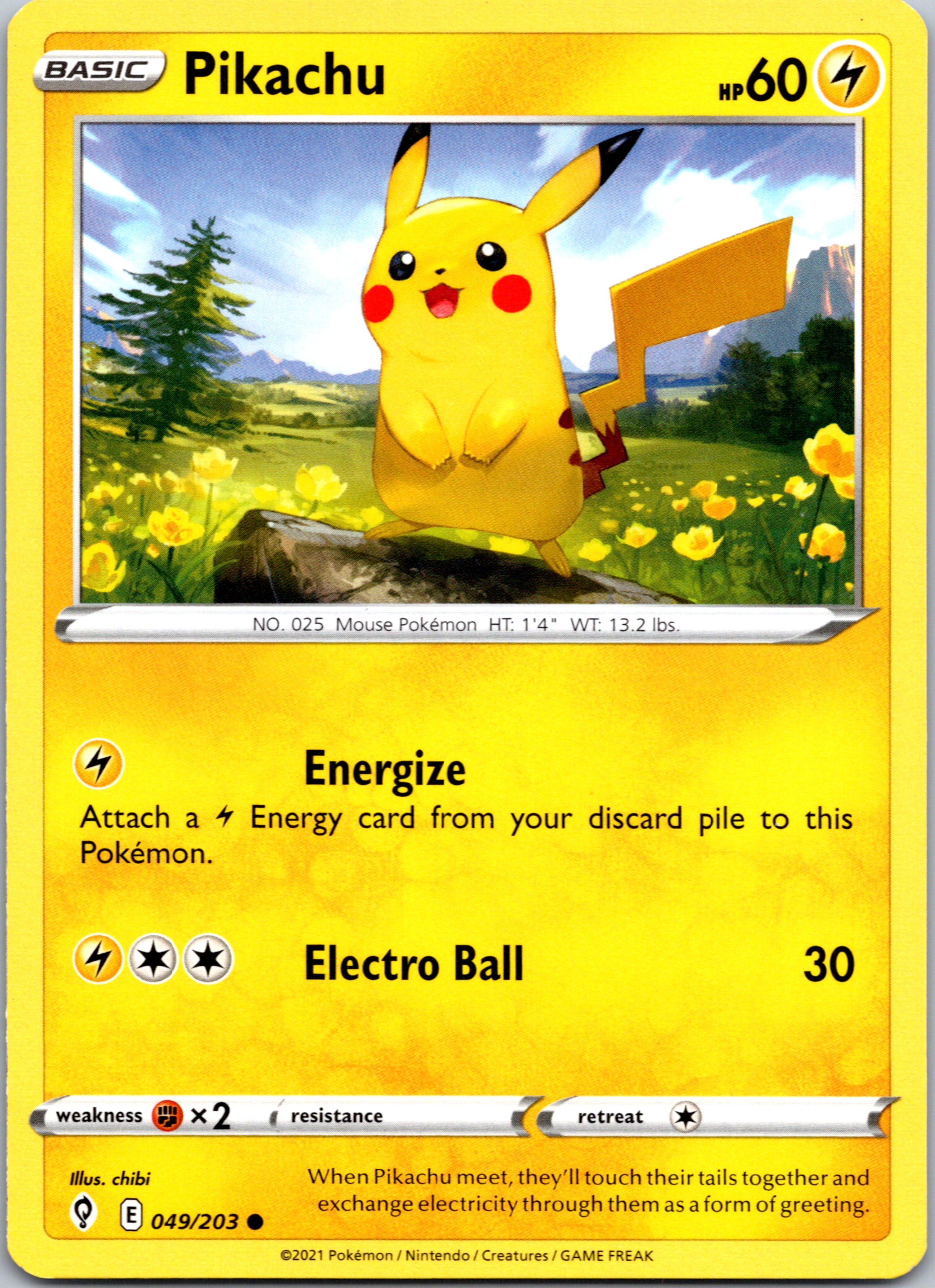 Pikachu (049/203) [Sword & Shield: Evolving Skies]