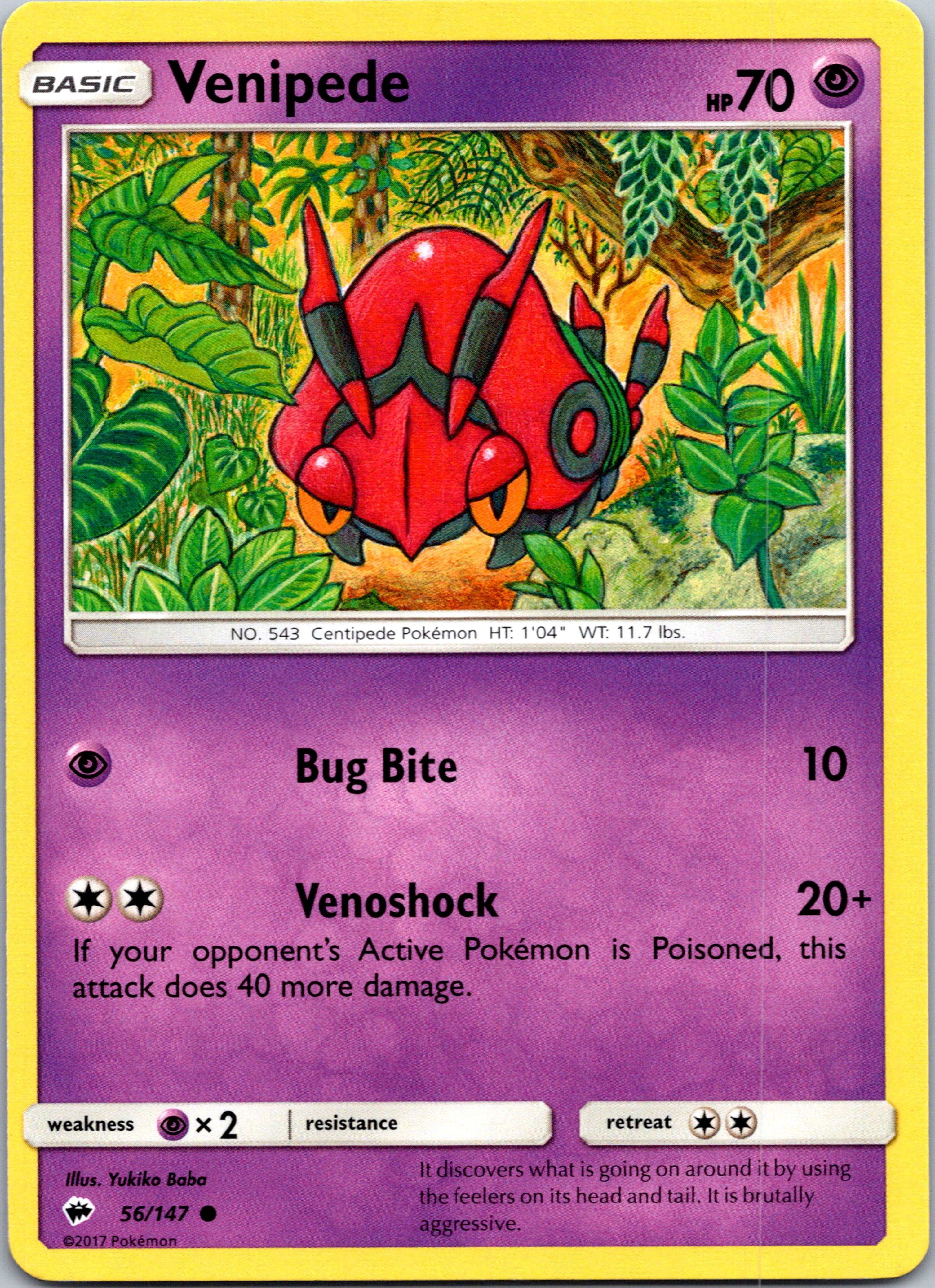 Venipede (56/147) [Sun & Moon: Burning Shadows]