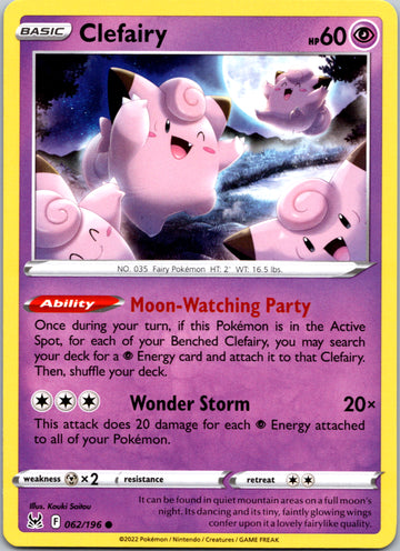 Clefairy (062/196) [Sword & Shield: Lost Origin]