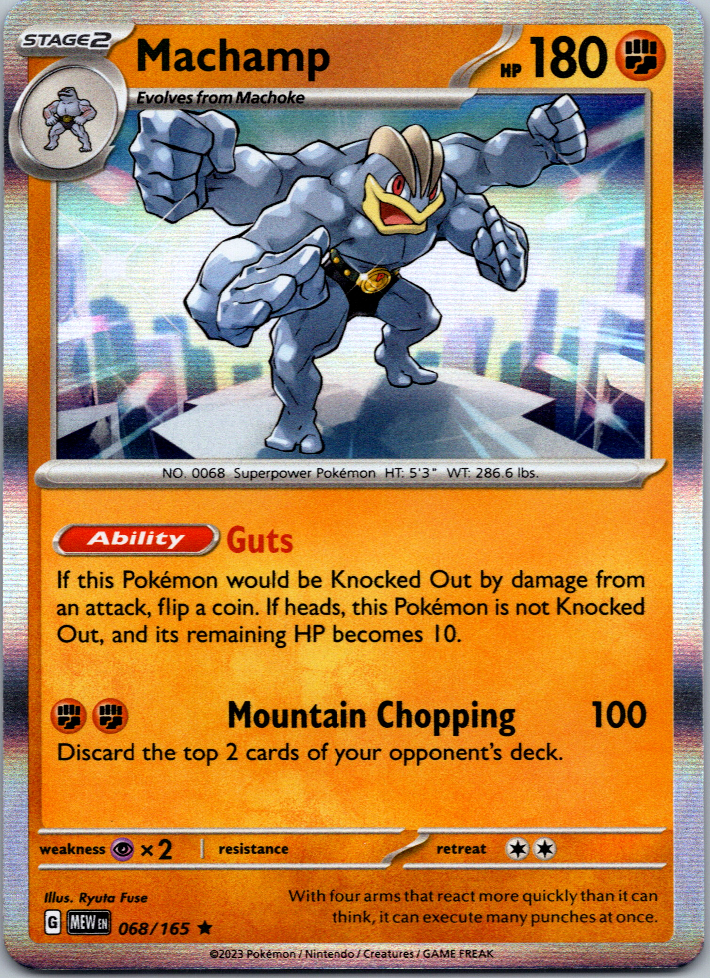 Machamp (68/165) [Scarlet & Violet:  151] Holofoil