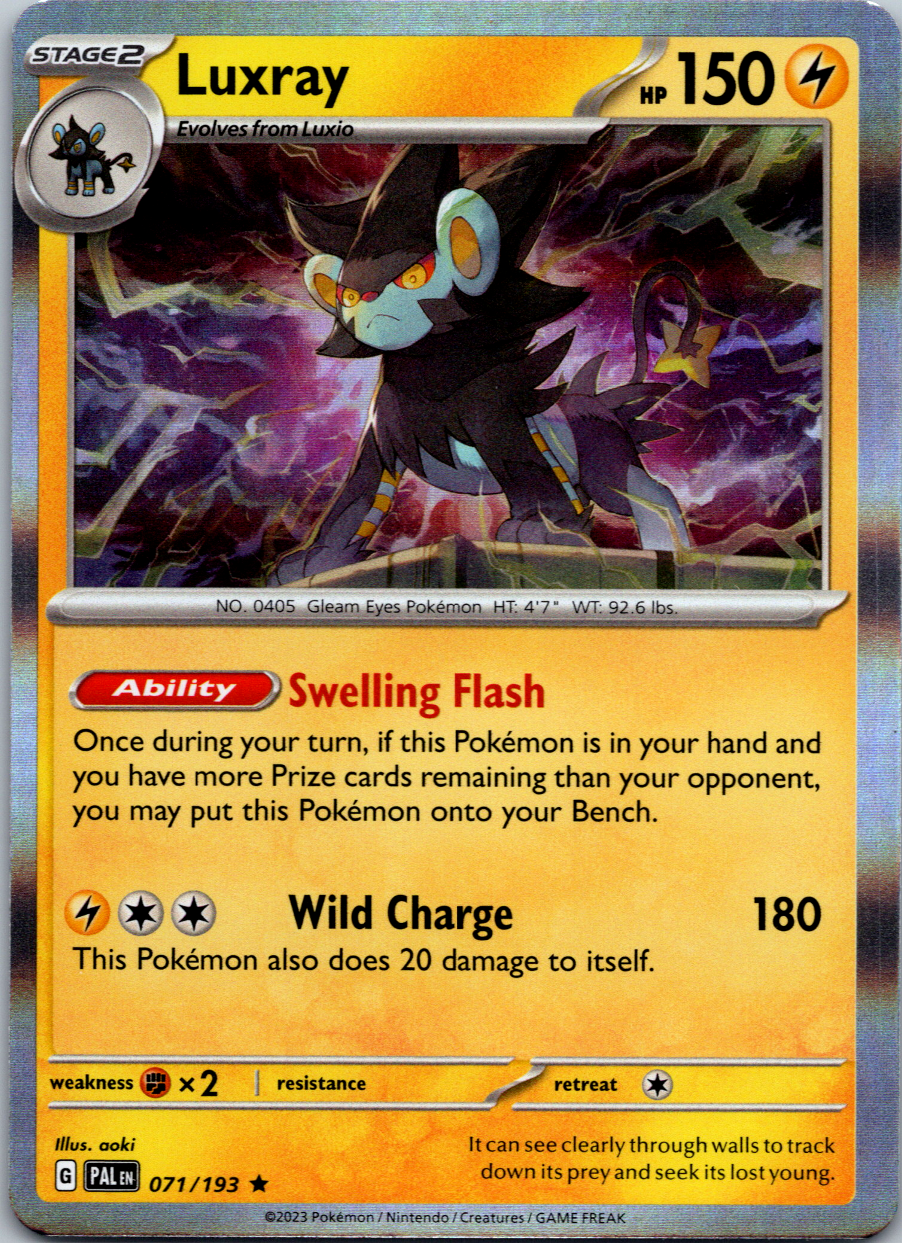 Luxray (071/193) [Scarlet & Violet: Paldea Evolved]