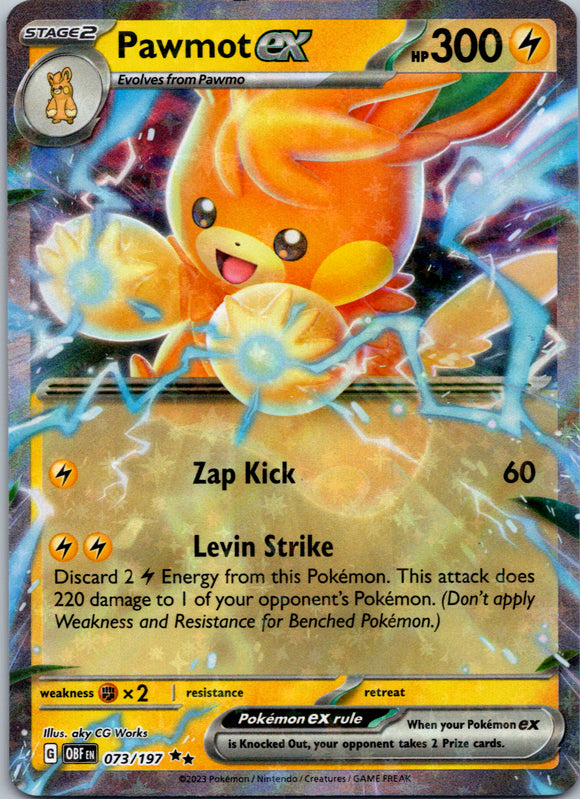 Pawmot ex (073/197) [Scarlet & Violet: Obsidian Flames]