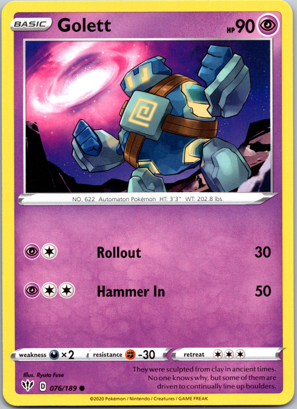 Golett (076/189) [SWSH03: Darkness Ablaze]