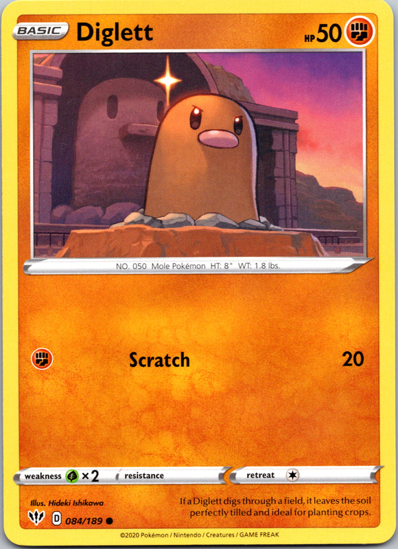 Diglett (084/189) [SWSH03: Darkness Ablaze]