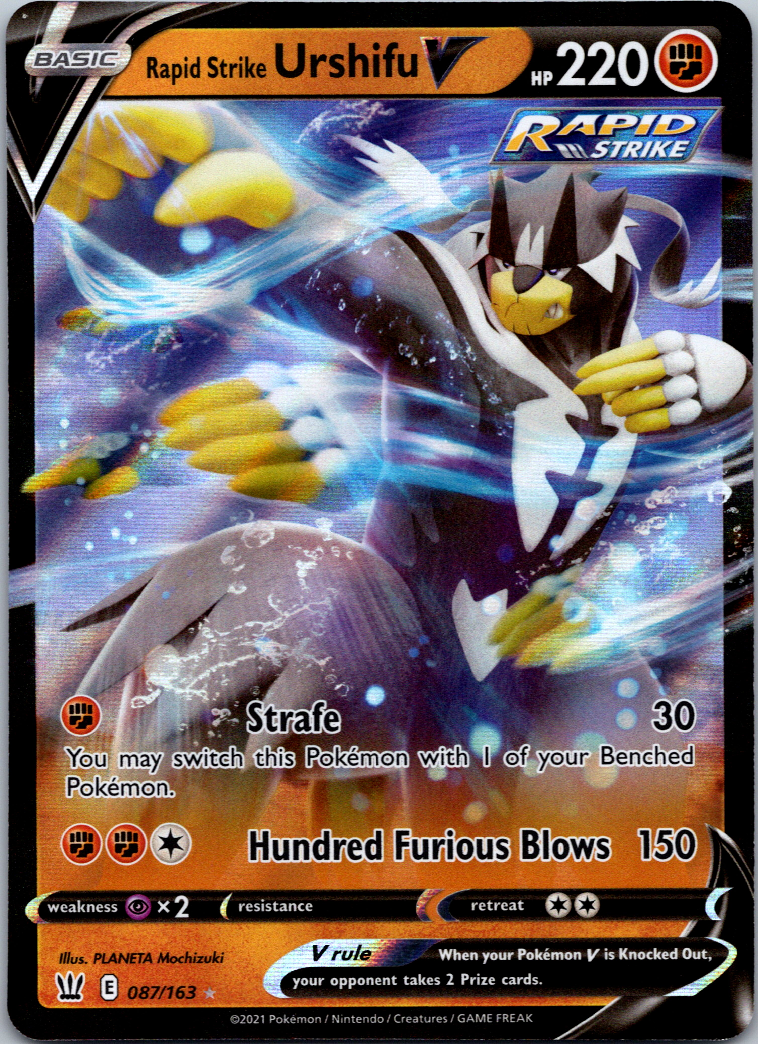 Rapid Strike Urshifu V [087/163] [SWSH05: Battle Styles]