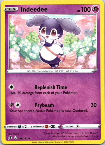 Indeedee (088/192) [Sword & Shield: Rebel Clash]