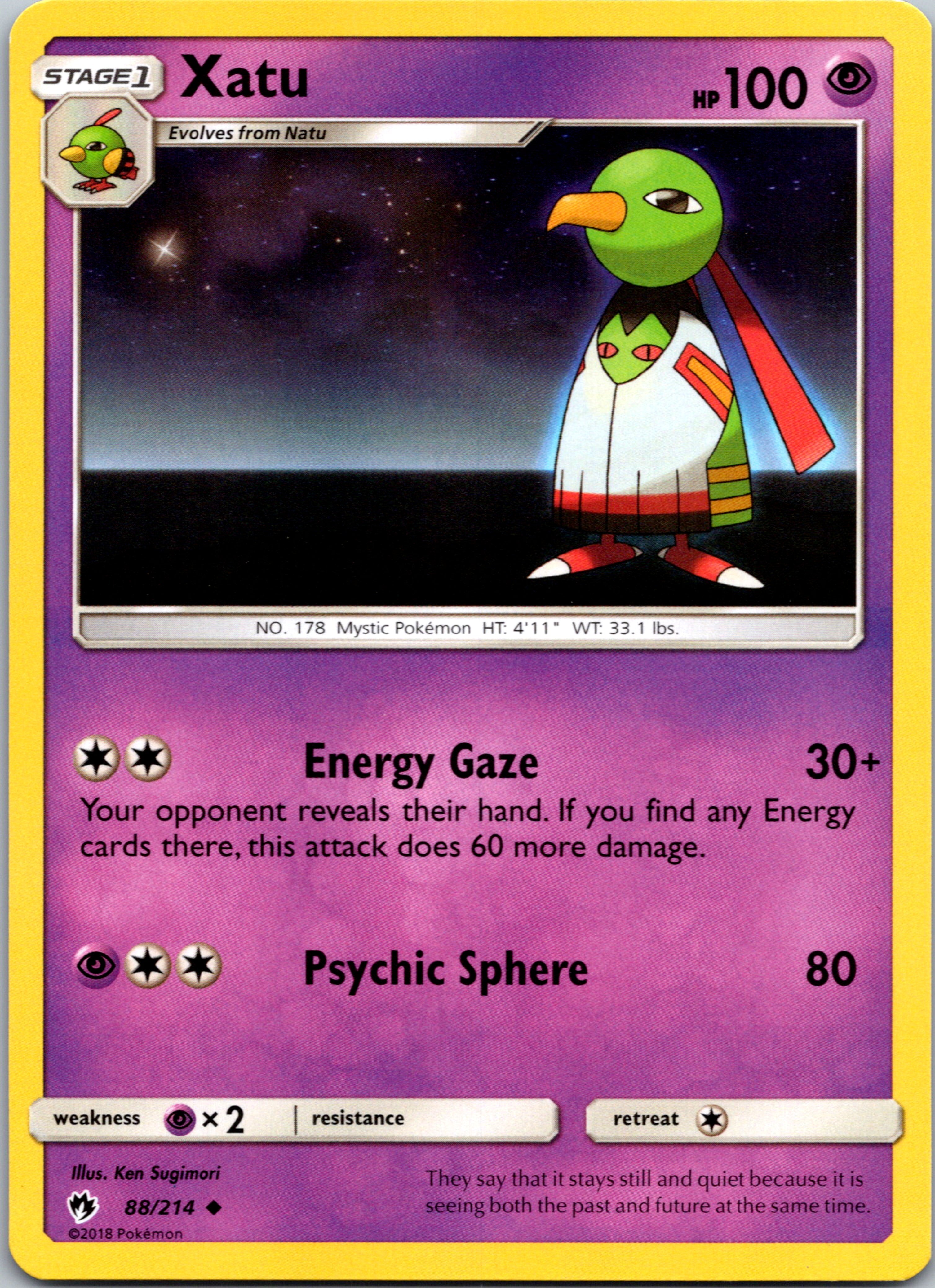 Xatu (88/214) [Sun & Moon: Lost Thunder]