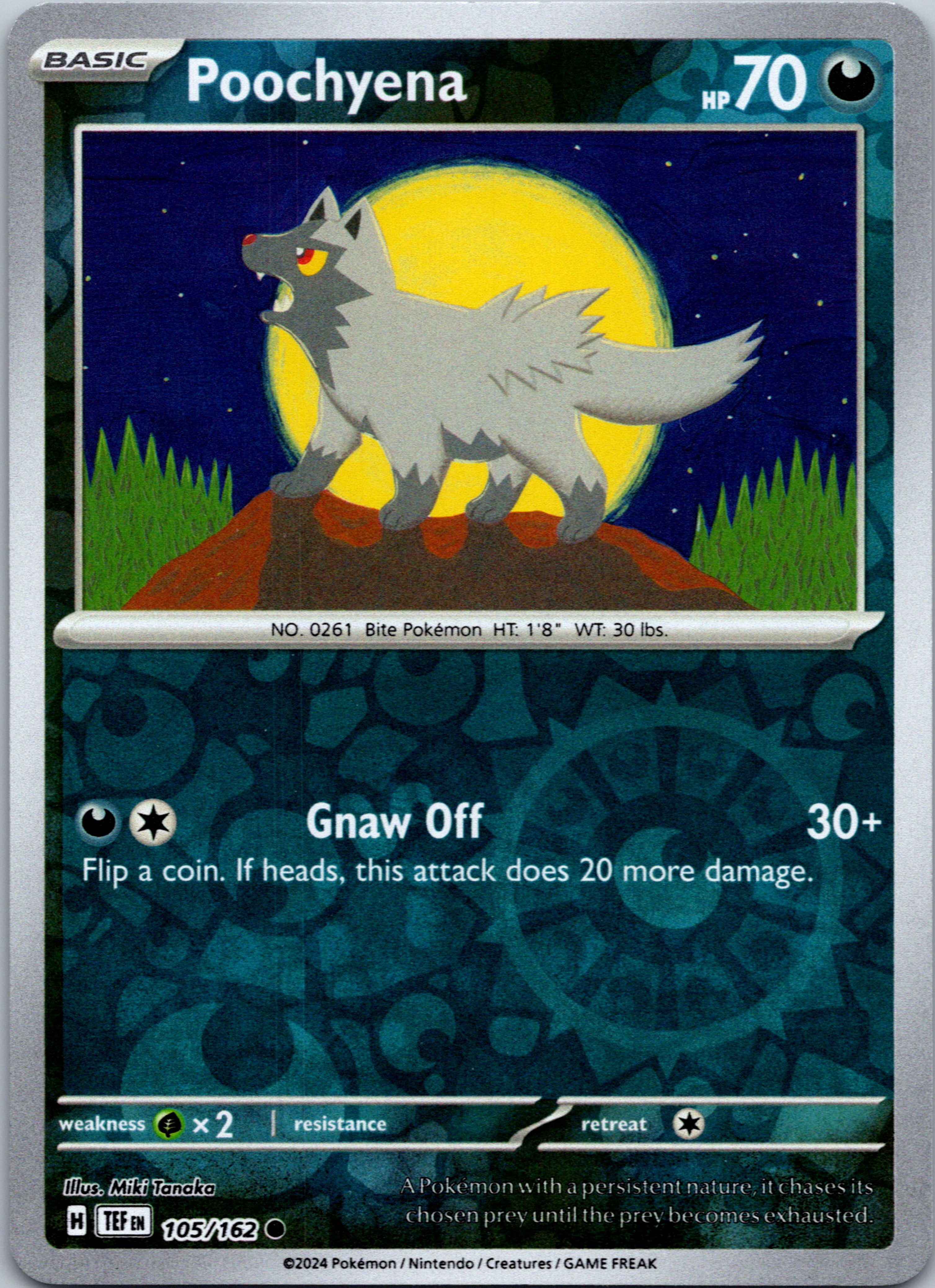 Poochyena [105/162] - (Temporal Forces) Reverse Holofoil