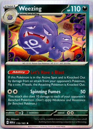 Weezing (110/165) [Scarlet & Violet:  151] Holofoil