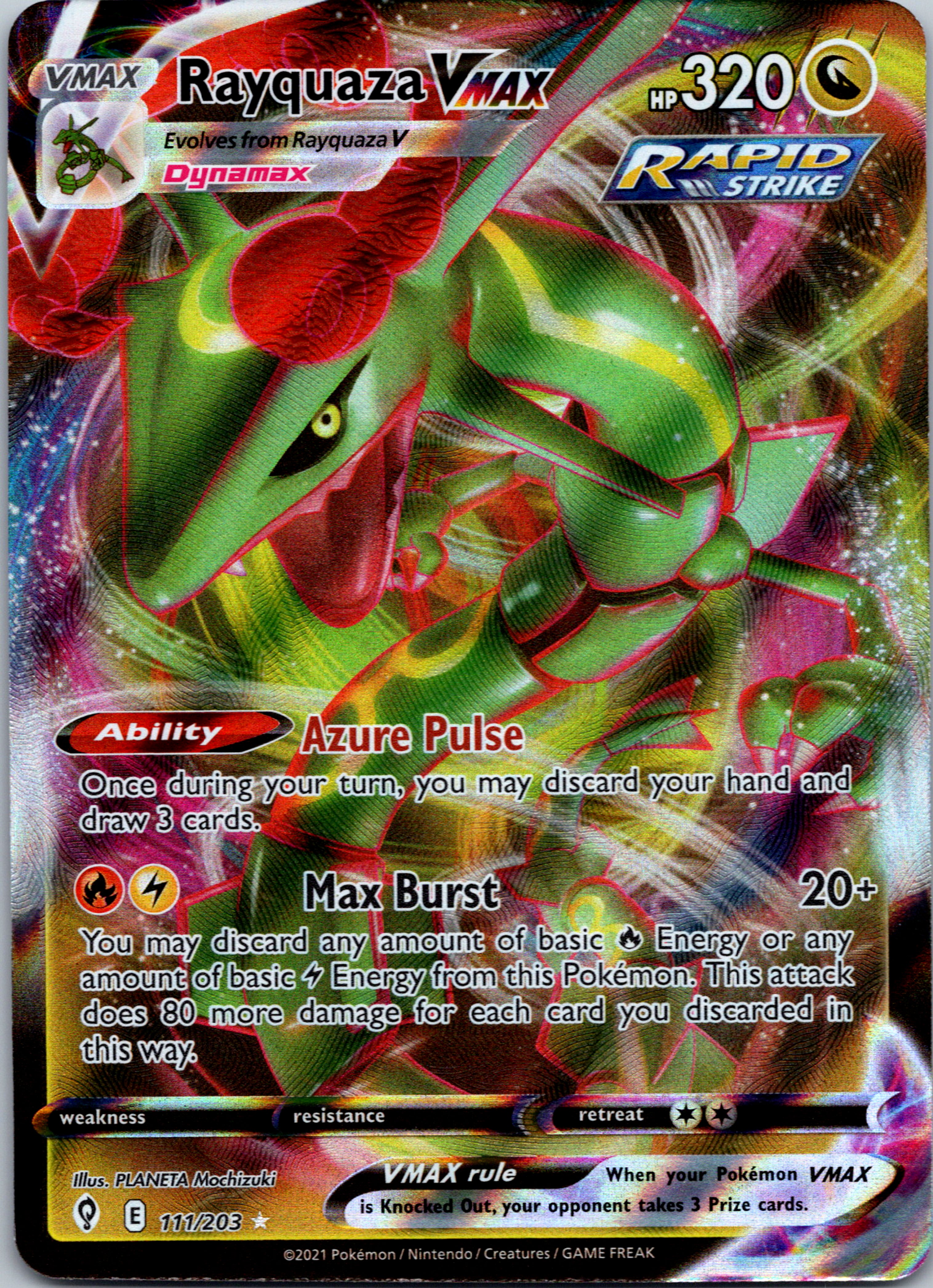 Rayquaza VMAX (111/203) [Sword & Shield: Evolving Skies]