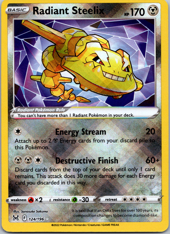 Radiant Steelix (124/196) [Sword & Shield: Lost Origin]