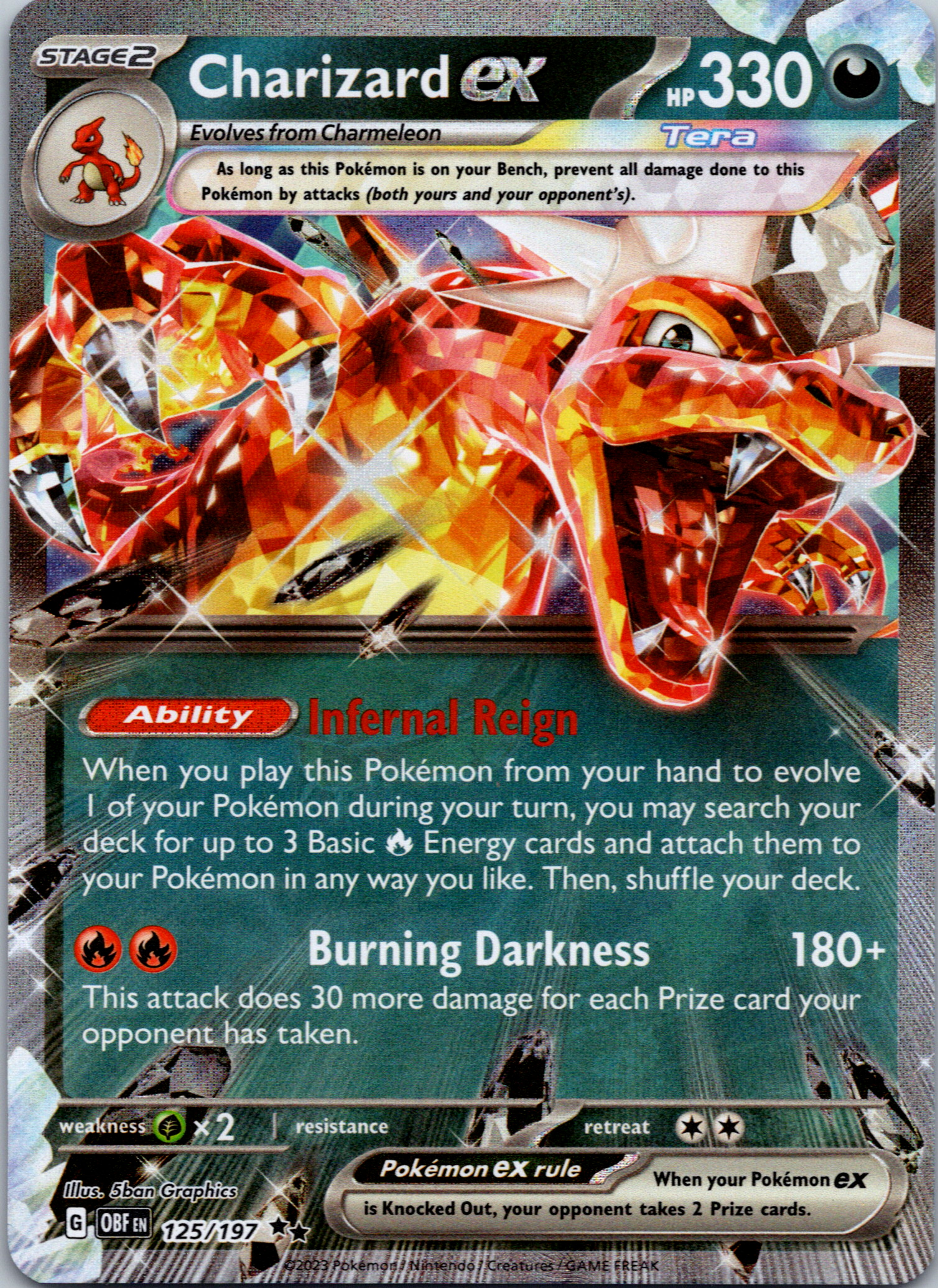 Charizard ex (125/197) [Scarlet & Violet: Obsidian Flames]