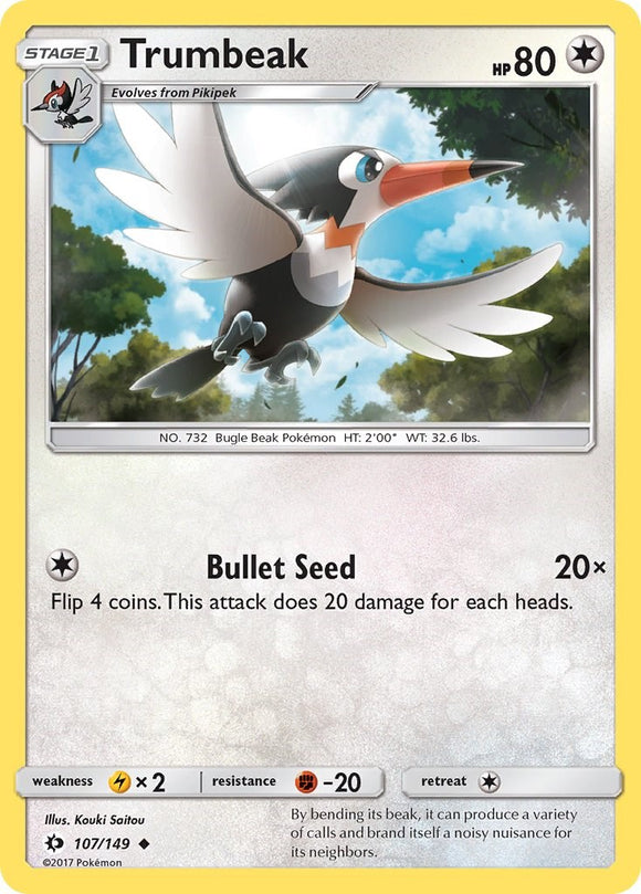 Trumbeak [107/149] [Sun & Moon Base Set] Reverse Holofoil