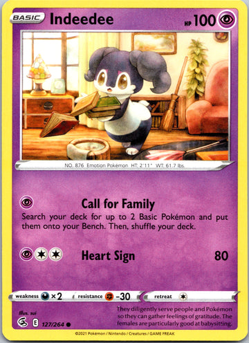 Indeedee (127/264) [Sword & Shield: Fusion Strike]