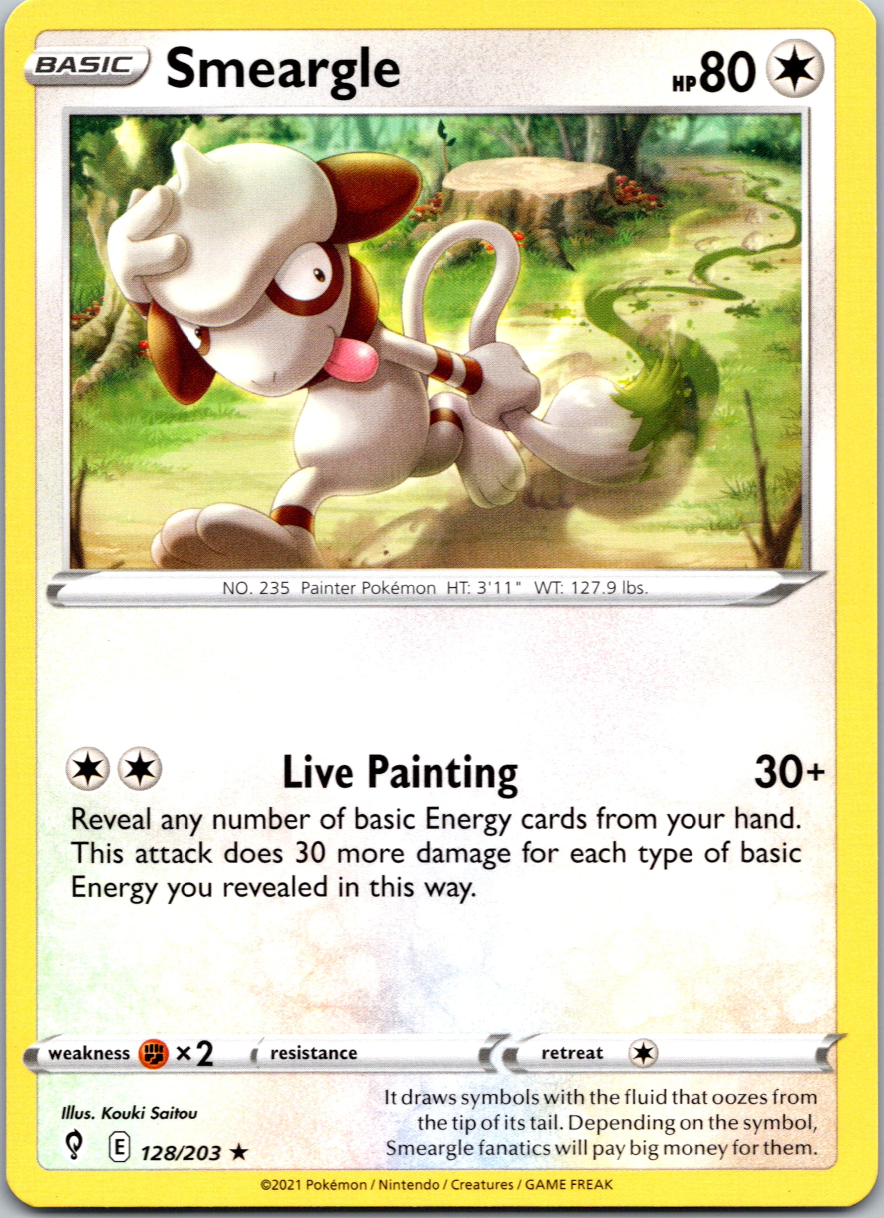 Smeargle (128/203) [Sword & Shield: Evolving Skies]