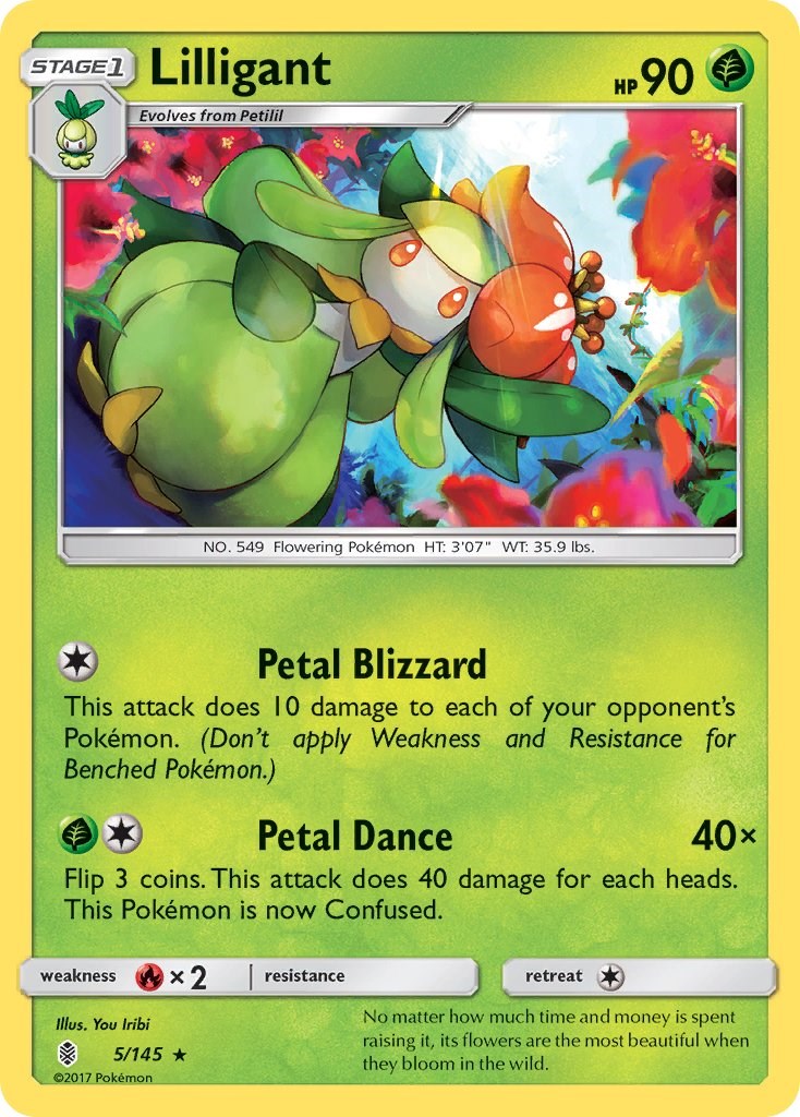 Lilligant [5/145] [SM - Guardians Rising] Reverse Holofoil