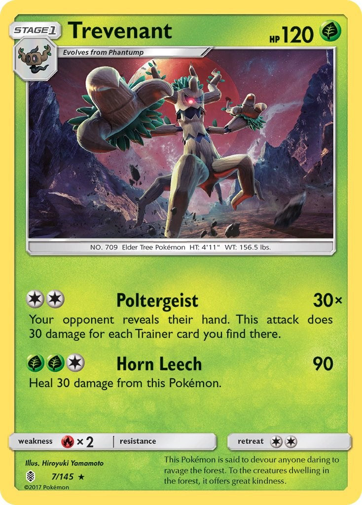 Trevenant [7/145] [SM - Guardians Rising] Reverse Holofoil