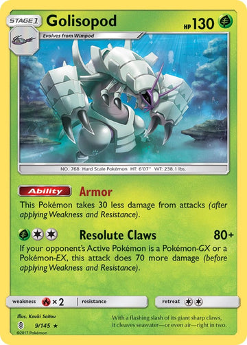 Golisopod [9/145] [Guardians Rising] Reverse Holofoil