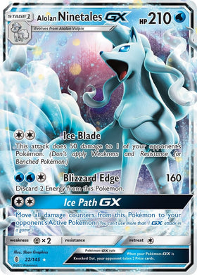 Alolan Ninetales GX [22/145] [Guardians Rising] Holofoil