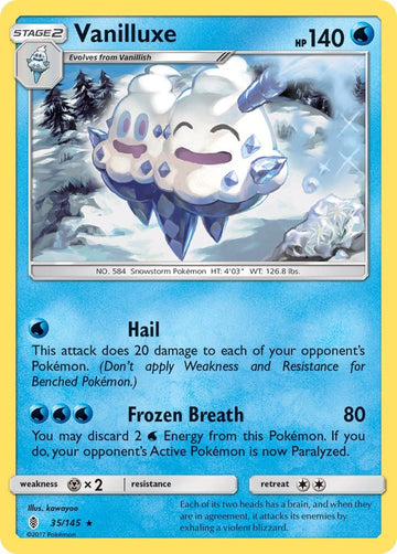 Vanilluxe [35/145] [Guardians Rising] Reverse Holofoil