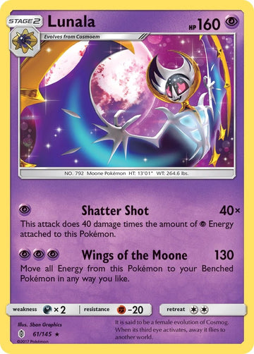Lunala [61/145] [Guardians Rising] Reverse Holofoil