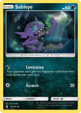 Sableye [80/145] [Guardians Rising] Reverse Holofoil