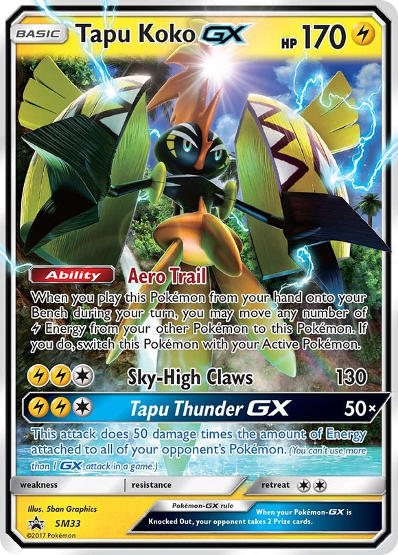 Tapu Koko GX - SM33 [SM33] [SM Promos] Holofoil