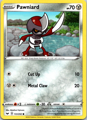 Pawniard (133/202) [SWSH01: Sword & Shield Base Set]