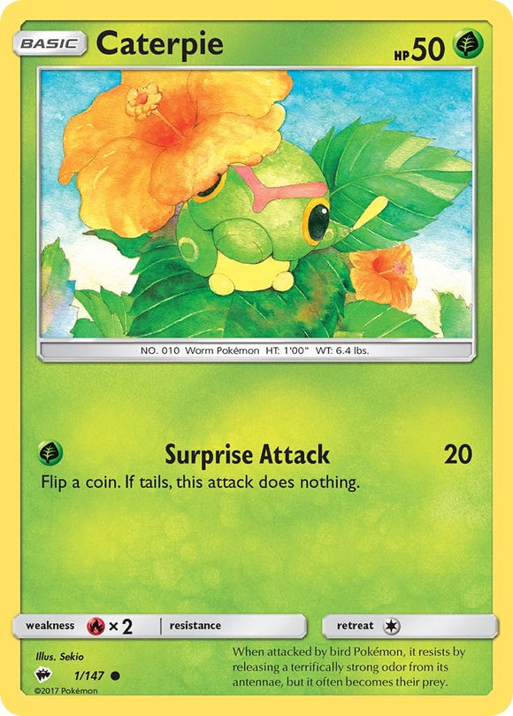 Caterpie [1/147] [Burning Shadows] Reverse Holofoil