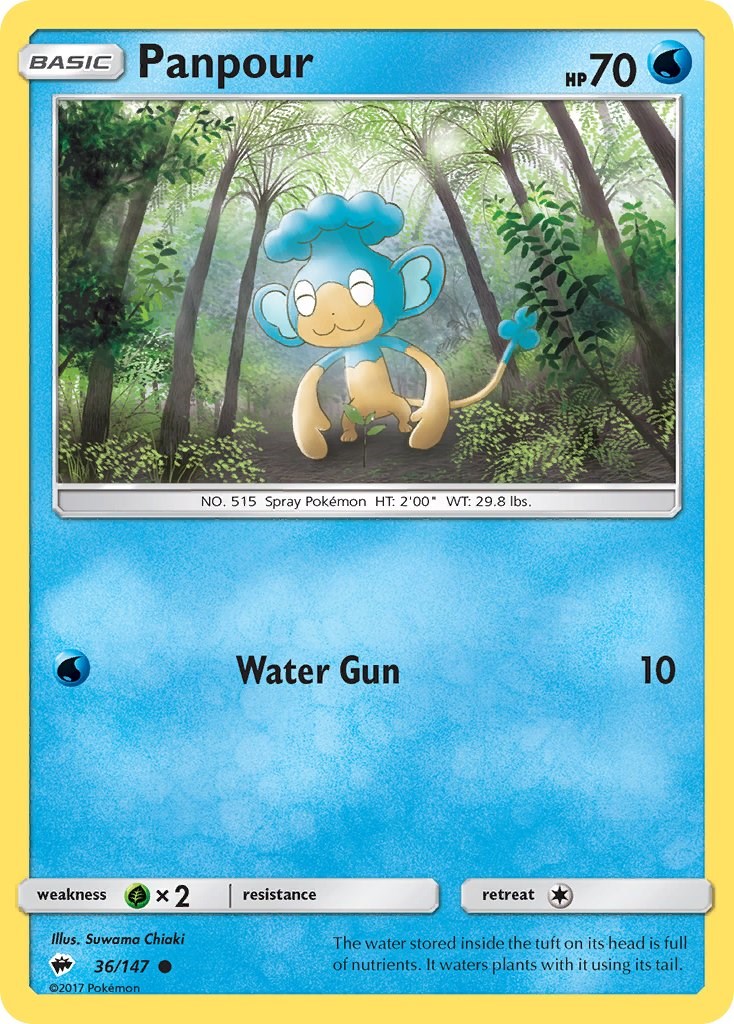 Panpour [36/147] [Burning Shadows] Reverse Holofoil