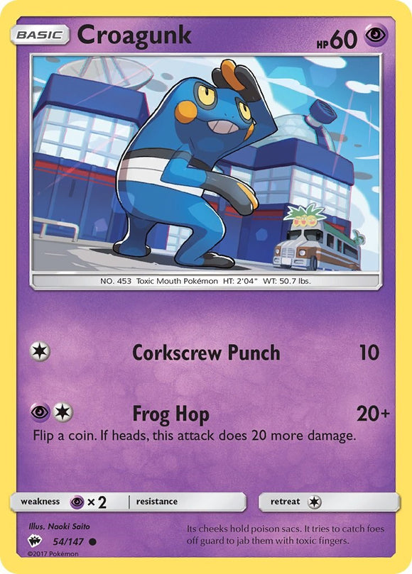 Croagunk (054/147) [Sun & Moon: Burning Shadows]