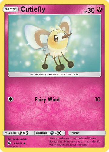 Cutiefly [95/147] [Burning Shadows] Reverse Holofoil