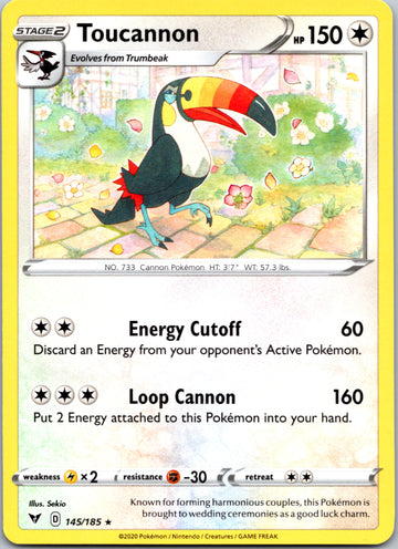 Toucannon [145/185] [SWSH04: Vivid Voltage]
