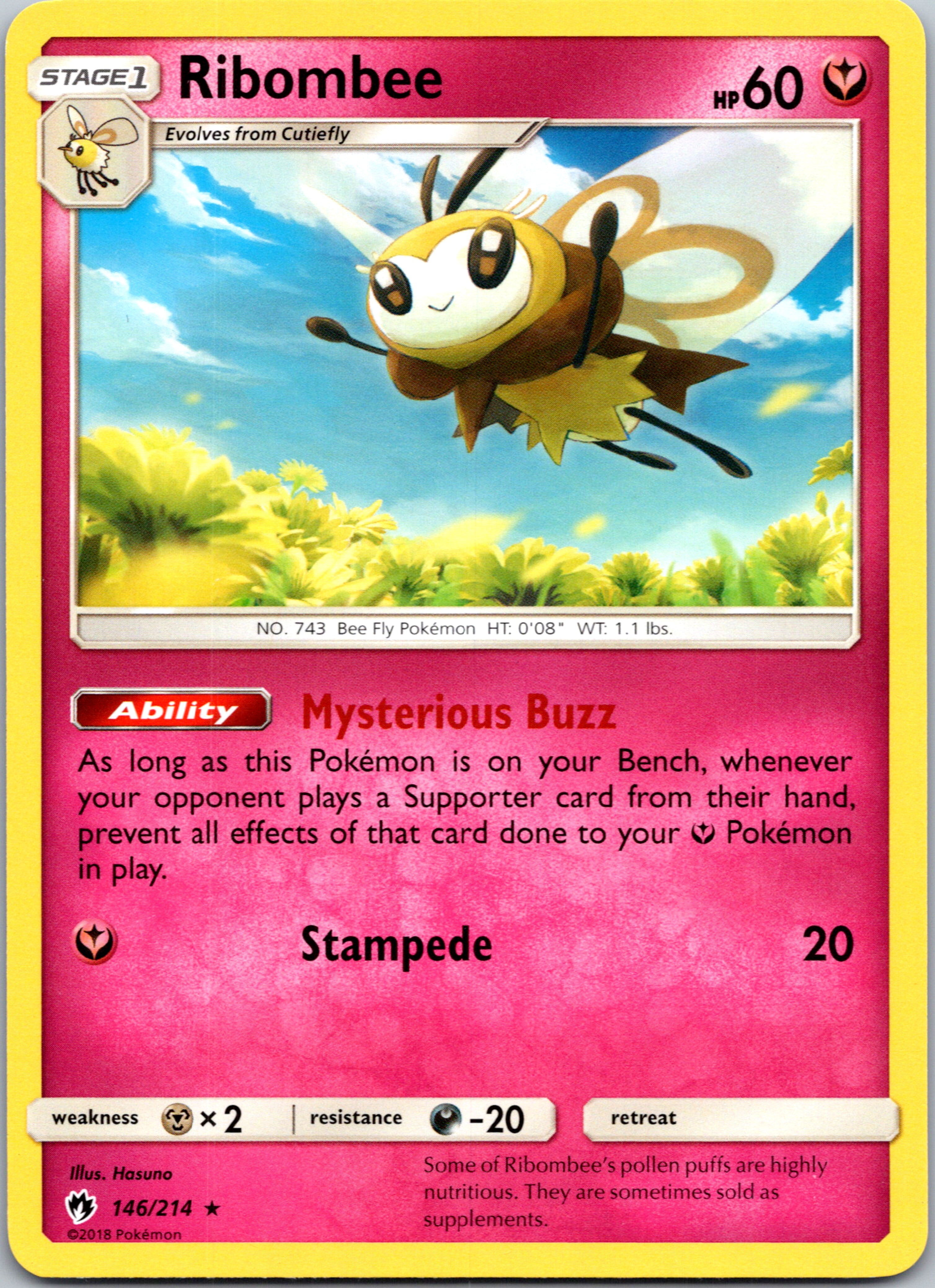 Ribombee (146/214) [Sun & Moon: Lost Thunder]